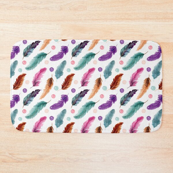 Item preview, Watercolor feather with pastel colors designed and sold by Mouatassem Zoui.