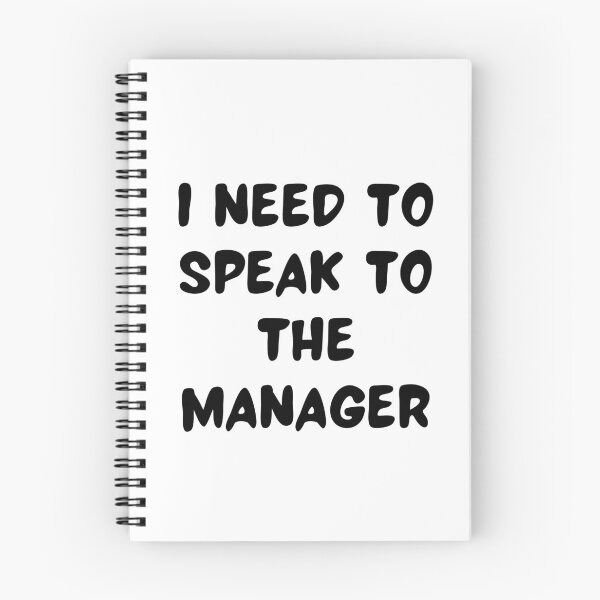 Item preview, I need to speak to the manager designed and sold by Hab2.