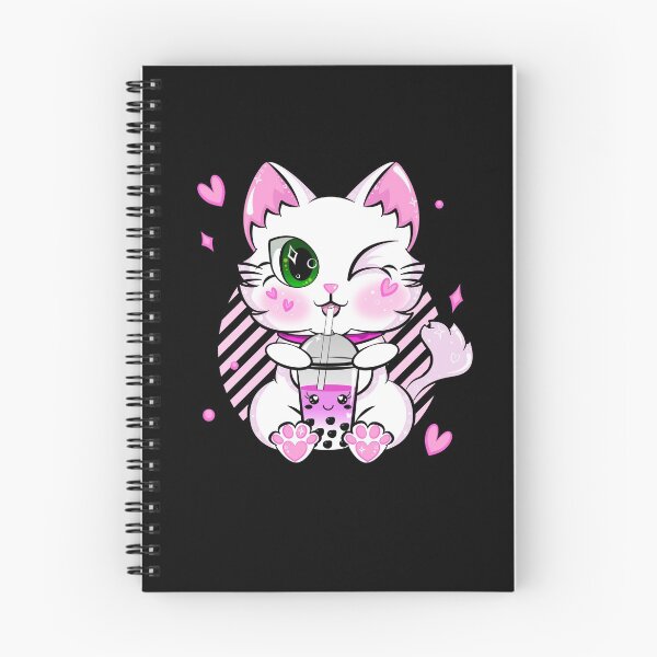 Item preview, Kawaii Bubble Tea Neko Cat Pink Tapioca Boba Kitty designed and sold by ZNOVANNA.