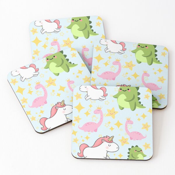 Item preview, Dinosaur and Unicorn Pattern designed and sold by SunnyAlloy.
