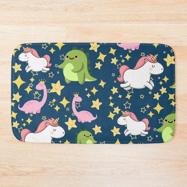 Item preview, Darker Dinosaur and Unicorn Pattern designed and sold by SunnyAlloy.