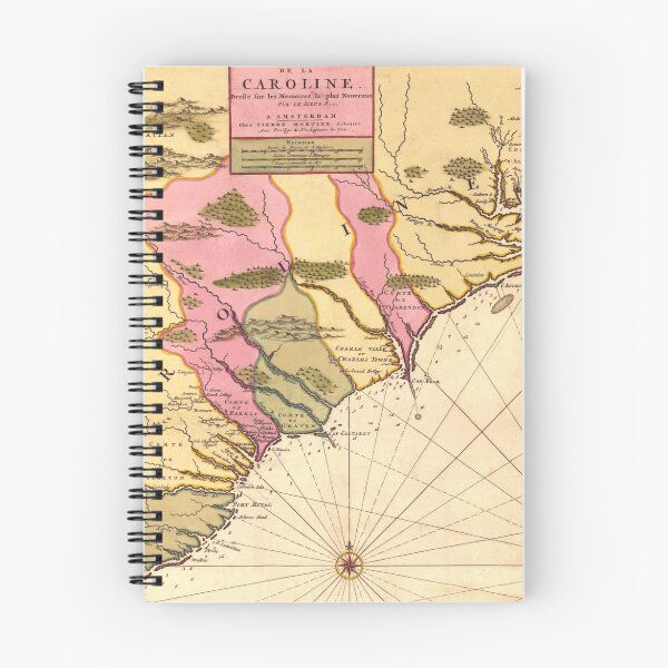 Item preview, Vintage Map of The Carolinas (1683) designed and sold by BravuraMedia.