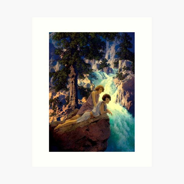 Aperçu de l'œuvre Maxfield Parrish. Cascade créée et vendue par likiska.
