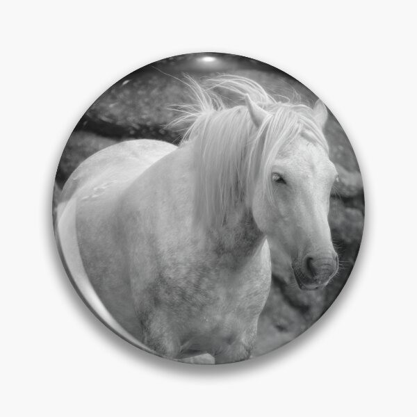 Item preview, Dartmoor pony, black and white designed and sold by Delphimages Art.