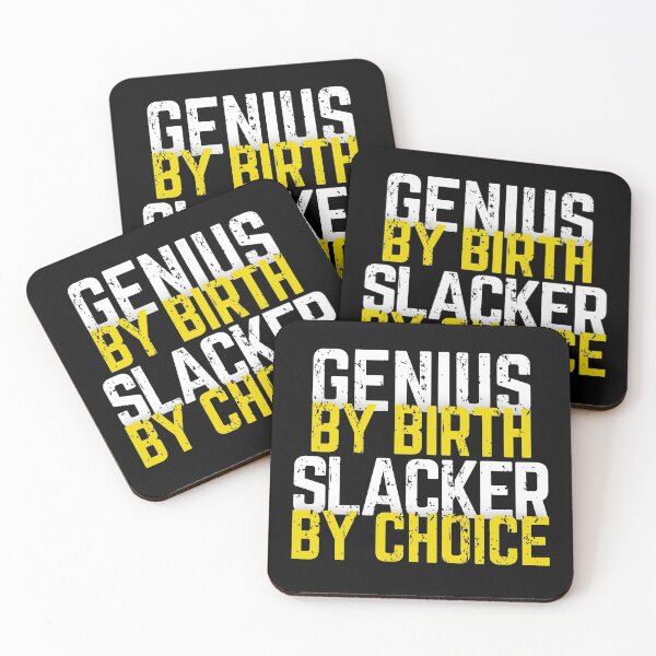 Item preview, genius by birth slacker by choice designed and sold by nevertheless-.