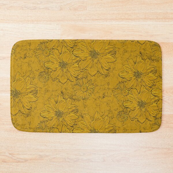Item preview, Embossed Flowers Yellow designed and sold by PoppyPod.
