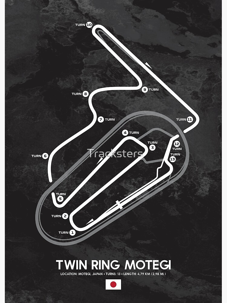 Twin Ring Motegi - Racetrack Print – Illustrated Tracks
