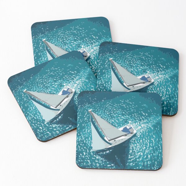 Item preview, A sailboat at sea designed and sold by Karine Dupras.