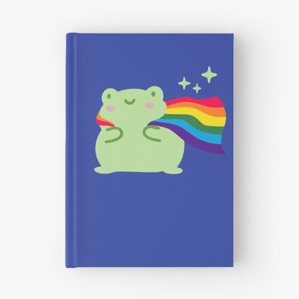 Item preview, LGBTQ Rainbow Pride flag frog designed and sold by pookkudesign.