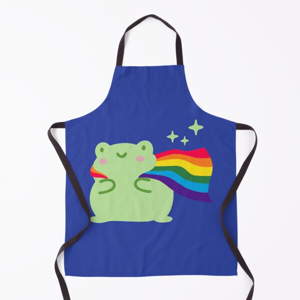 Item preview, LGBTQ Rainbow Pride flag frog designed and sold by pookkudesign.