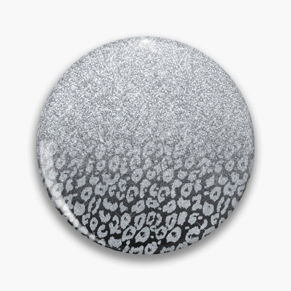 Item preview, Silver Glitter Leopard Ombre Black Print designed and sold by InovArtS.
