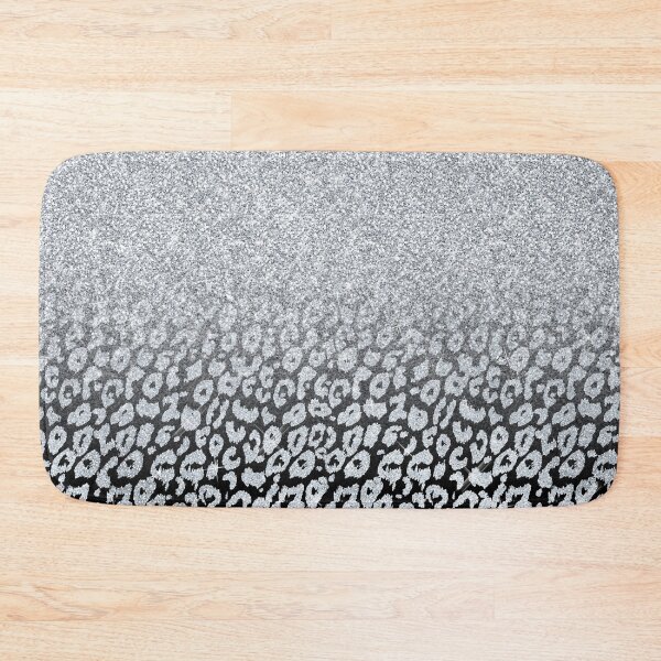 Item preview, Silver Glitter Leopard Ombre Black Print designed and sold by InovArtS.