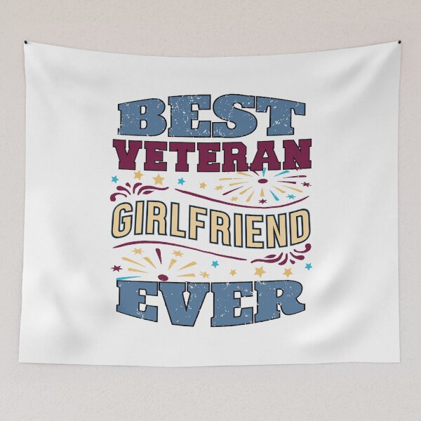 Item preview, Best Veteran Girlfriend Ever - navy army marine quotes designed and sold by DebbisPalette.