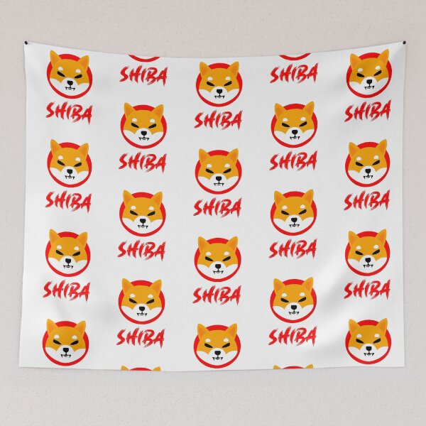 Item preview, Shiba Inu Token Crypto Coin In Japanese Brush designed and sold by ecdato.
