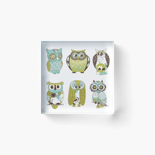 Item preview, Many owls in nature on trees at night designed and sold by LO QUE DICE TU ALMA .
