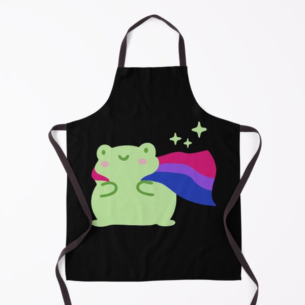Item preview, LGBTQ Bisexual Pride flag frog designed and sold by pookkudesign.