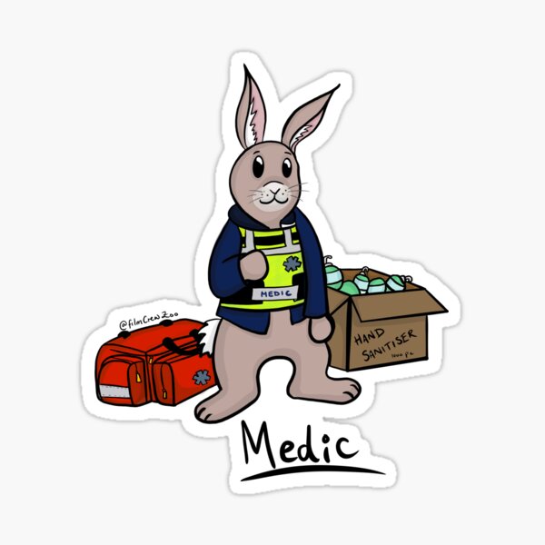 Item preview, Medic Rabbit designed and sold by Aoifekmurray.