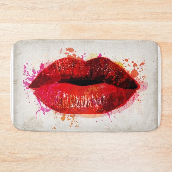 Item preview, Red kiss watercolor designed and sold by Delphimages Art.
