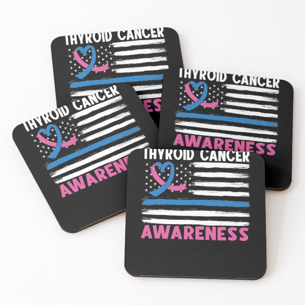 Item preview, American Flag Thyroid Cancer Awareness designed and sold by JeannetteFlower.