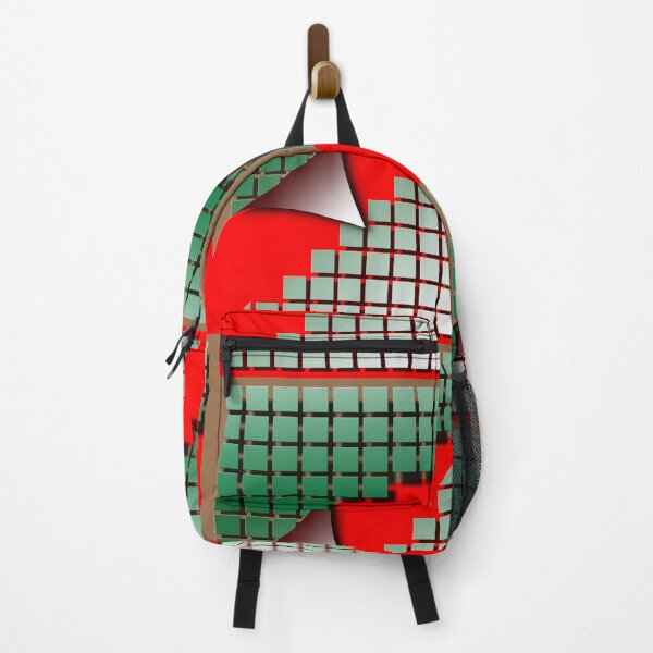 Item preview, Square (141. green, red,) graphic, art, decorative, digital, construction, abstract, designed and sold by Paszkan.