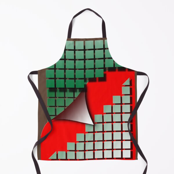 Item preview, Square (141. green, red,) graphic, art, decorative, digital, construction, abstract, designed and sold by Paszkan.