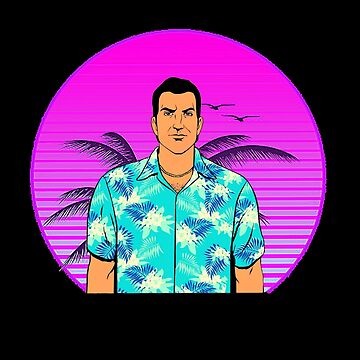 Tommy Vercetti Vice City pink Hawaiian Shirt -  Worldwide  Shipping