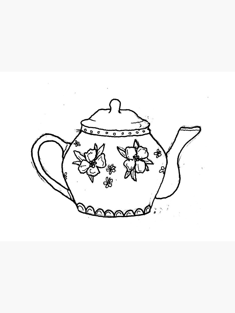 How to Draw a Tea Pot - Really Easy Drawing Tutorial
