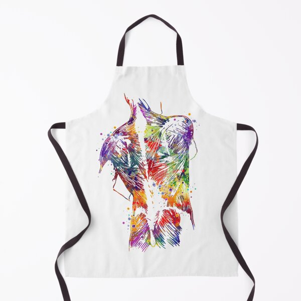Item preview, Human Back With Muscles Colorful Watercolor Gift designed and sold by LotusGifts.