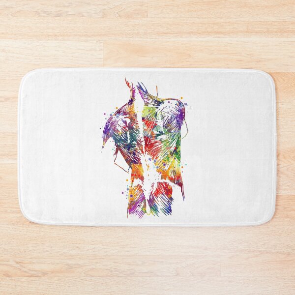 Item preview, Human Back With Muscles Colorful Watercolor Gift designed and sold by LotusGifts.