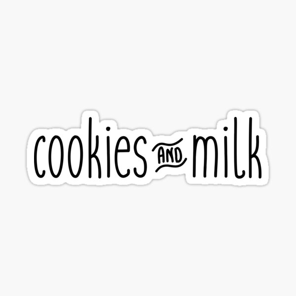 Cookies and milk Sticker