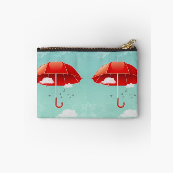 Item preview, Teal Sky Red Umbrella designed and sold by Vin  Zzep.