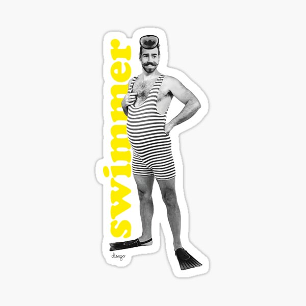 swimmer Sticker