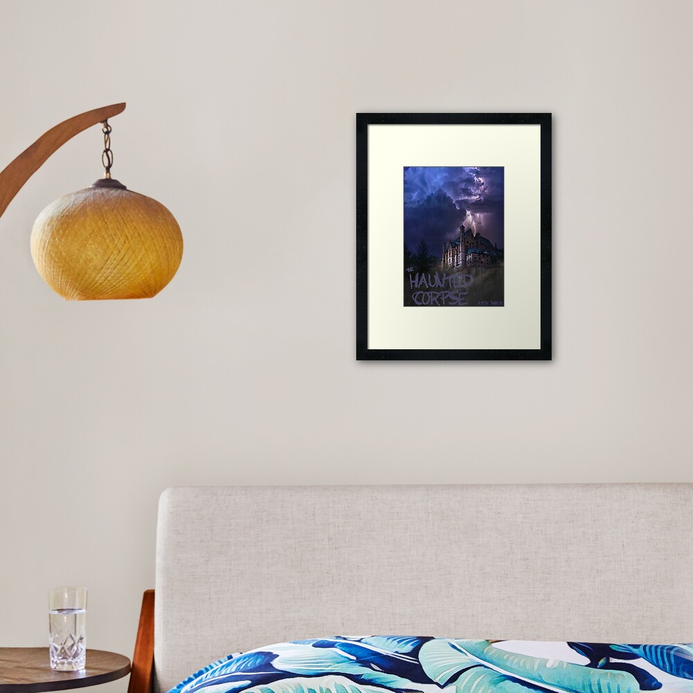 The Haunted Corpse Book Cover Framed Art Print