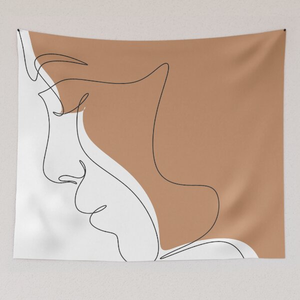 Item preview, One line face. Minimalist Woman Art. Modern continuous line art designed and sold by OneLinePrint.
