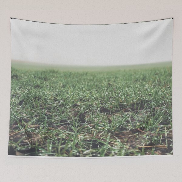 Item preview, Green Grass Field Foggy Nature Countryside  designed and sold by DanielCarvalho2.