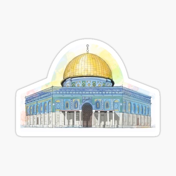 Item preview, Dome of the rock sketch designed and sold by noosaaart.