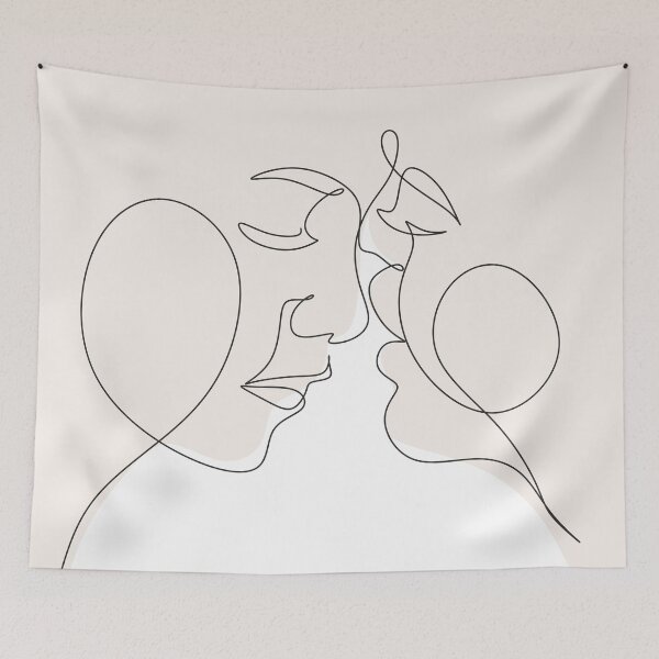 Item preview, Line art Couple designed and sold by OneLinePrint.