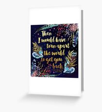 ACOMAF - Torn Apart The World Greeting Card