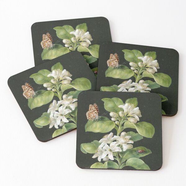 Item preview, Lemon tree with butterfly and beetle designed and sold by Natural History Prints.