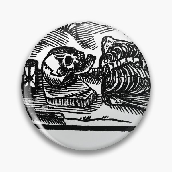 Item preview, Woodcut of Sleeping Skeleton designed and sold by Pixelchicken.