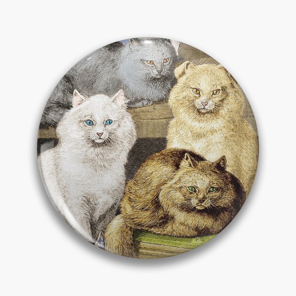 Item preview, Vintage Illustration of Cat Breeds, 1897 designed and sold by ScienceSource.
