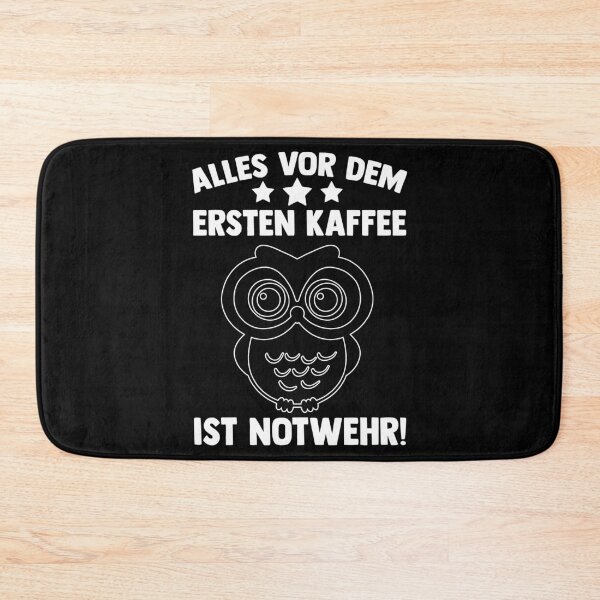 Item preview, Everything Before The First Coffee Is Self-defense Caffeine designed and sold by Nessshirts.