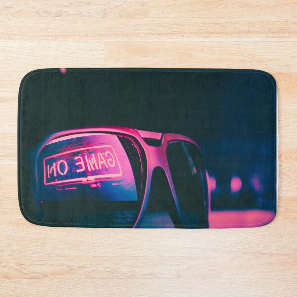 Item preview, Game On, Neon Sign Reflecting in Glasses designed and sold by SquishStitches.