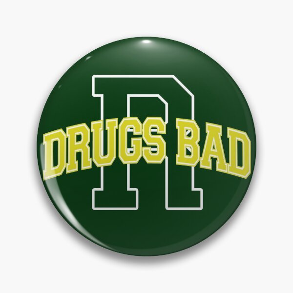 Item preview, Drugs R Bad Lettering Yellow and Green designed and sold by Brookerino.