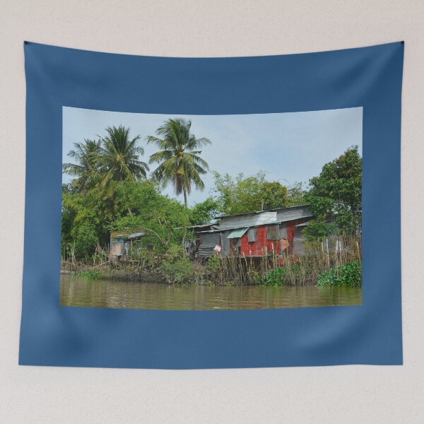 Item preview, Buildings on Can Tho River designed and sold by jojobob.
