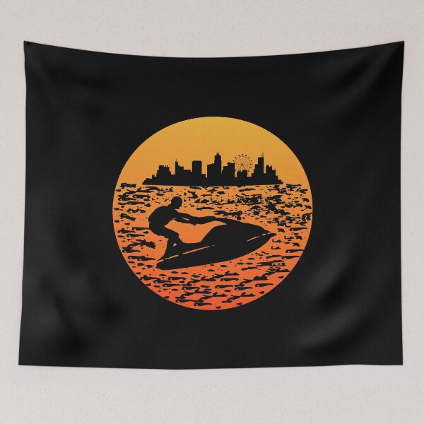 Item preview, Jet Ski Water Sports Boat Sea Summer Vintage Retro designed and sold by CuteDesigns1.