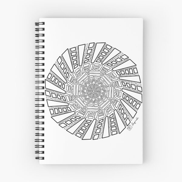 Item preview, Hand drawn wonky wacky black and white mandala designed and sold by Pragonette.