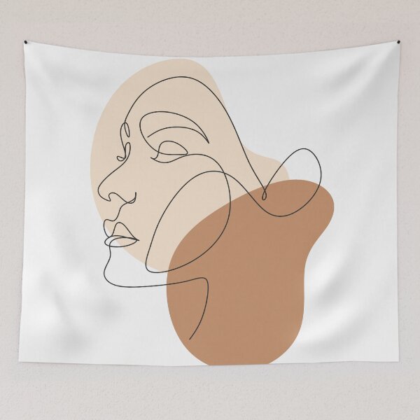 Item preview, Abstract face line art designed and sold by OneLinePrint.