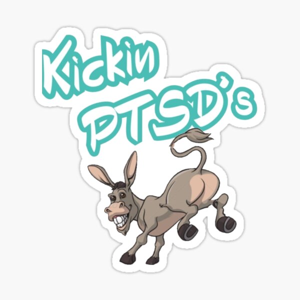 Artikel-Vorschau von Kickin PTBS Azz Sticker-Magnet, designt und verkauft von smartazzsticker.