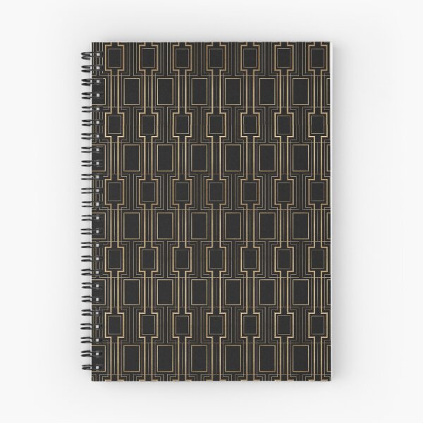 Item preview, Art Deco Overlapping Gold Rectangles on Black Background designed and sold by Artificialx.